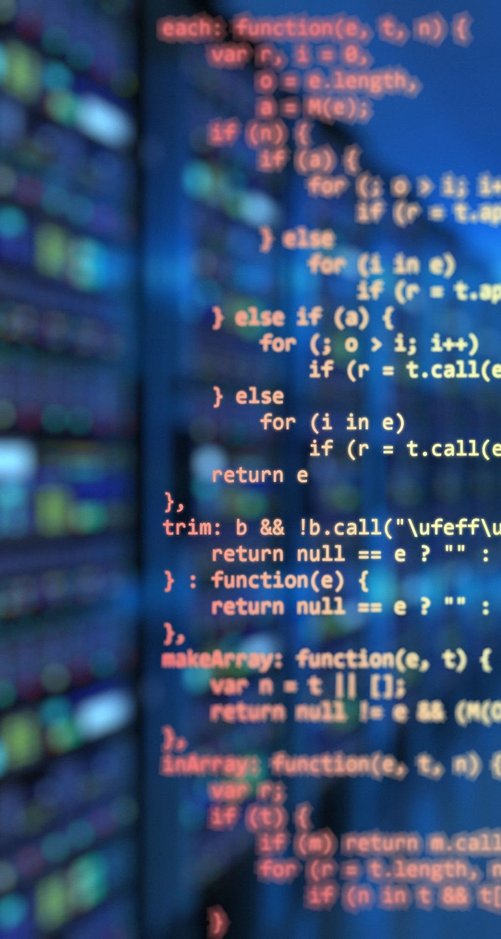 Abstract green matrix code background with binary style.